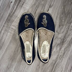 Lilly Pulitzer Espadrille Seahorse Slip on Shoes
